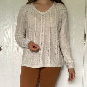 Sonoma white knit sweater